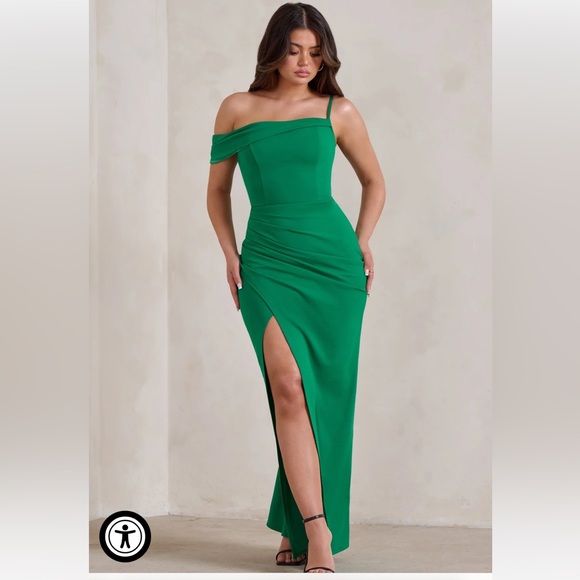 Club London Dresses Emerald Green Maxi Gown Poshmark